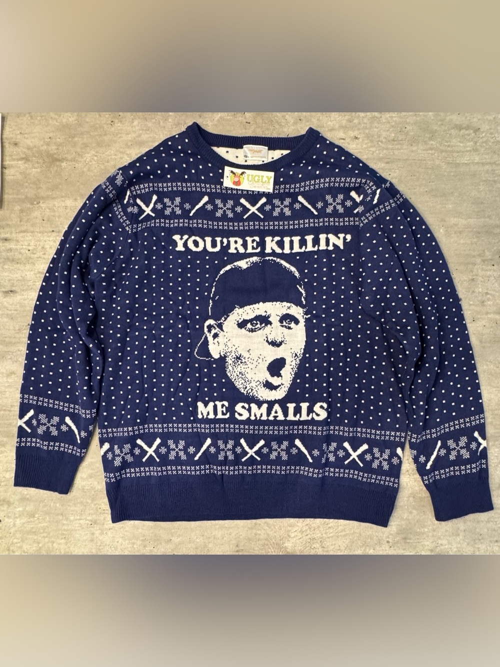 New The Sandlot You’re Killin Me Smalls Ugly Christmas Sweater 3XL NWT 90’s